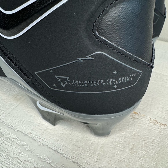 NWOT NIKE Alpha Menace Pro 3 Football Cleat Black Men’s Size 10.5 - Picture 6 of 11